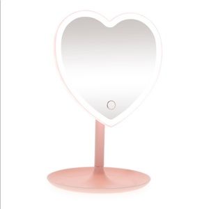 Heart makeup mirror LED light